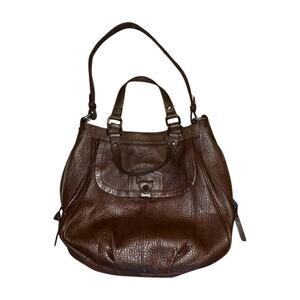Perlina Brown Leather Bailey Tote